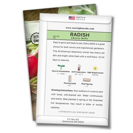 Sow Right Seeds - Cherry Belle Radish Seeds for Planting - Non-GMO Heirloom Packet with Instructions to Plant and Grow an Indoor or Outdoor Home Vegetable Garden - Crisp Red, Fast Growing (1)