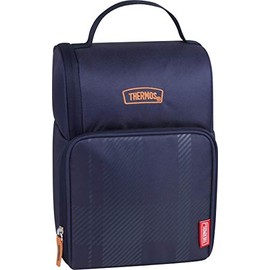 Thermos Kids Dual Lunch Box, Navy Plaid
