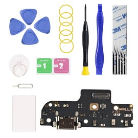 Charging Port Replacement Kit Compatible with Moto G Pure 2021, Dock Board USB-C Connector Only for Moto G Pure 2021 XT2163, with Toolkit