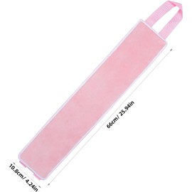 ULTECHNOVO Banda Aplicadora de Bronceado Espalda, Aplicador de Loción Autobronceadora de Material, Banda de Bronceado Rosa para Aplicación Uniforme Goteo, Adecuado para Cuidado