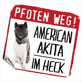 siviwonder American Akita Inu Paws Way Small Car Sticker Dog Sticker Reflective