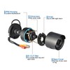 SANNCE 1/4" CMOS 800TVL 960H CCTV Weatherproof 3.6mm Lens with