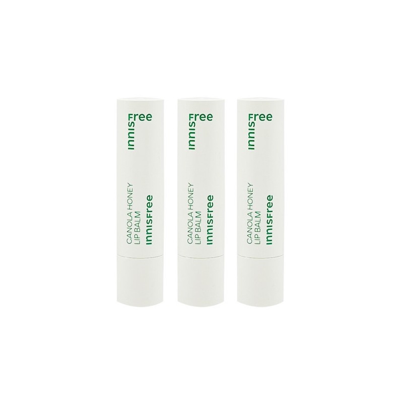 Innisfree Rapeseed Honey Lip Balm 3 pcs / 이니스프리 유채꿀