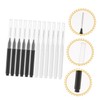 FOMIYES 60pcs Portable Eyebrow Brushes with Caps Mini Eyelash Applicators