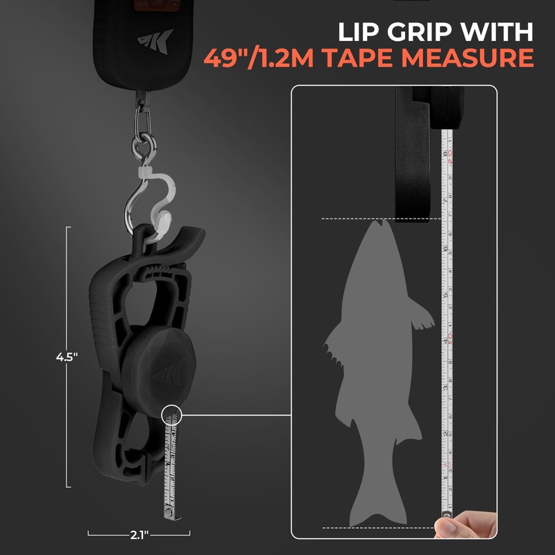 KastKing Fish Scale with Lip Gripper, ToughTide USB Charging Fishing