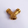 Rustproof Brass Y Piece Plug Thread Tap Adapter High Pressure