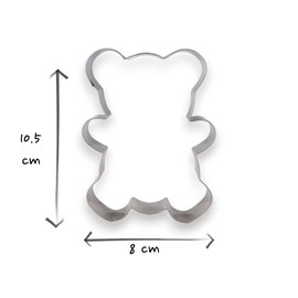 JOKUMO Teddy Bear Cookie Cutter 4" Large Shape 18/0 Stainless Steel
