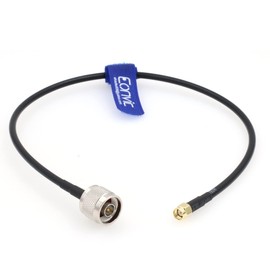 Eonvic RF Pigtail Cable RP-SMA Male with Female Pin to N Type Male Plug RG58 Low Loss Coax Cable for WiFi Antenna (3.28ft/1M)