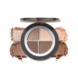 Erinde Eyeshadow, Eyeshadow Palette #MO1 Earth Color, 4 Cute Makeup Palette, Waterproof, Sweatproof, Natural Color, Beginner, Popular, Pearl, Matte, Long Lasting