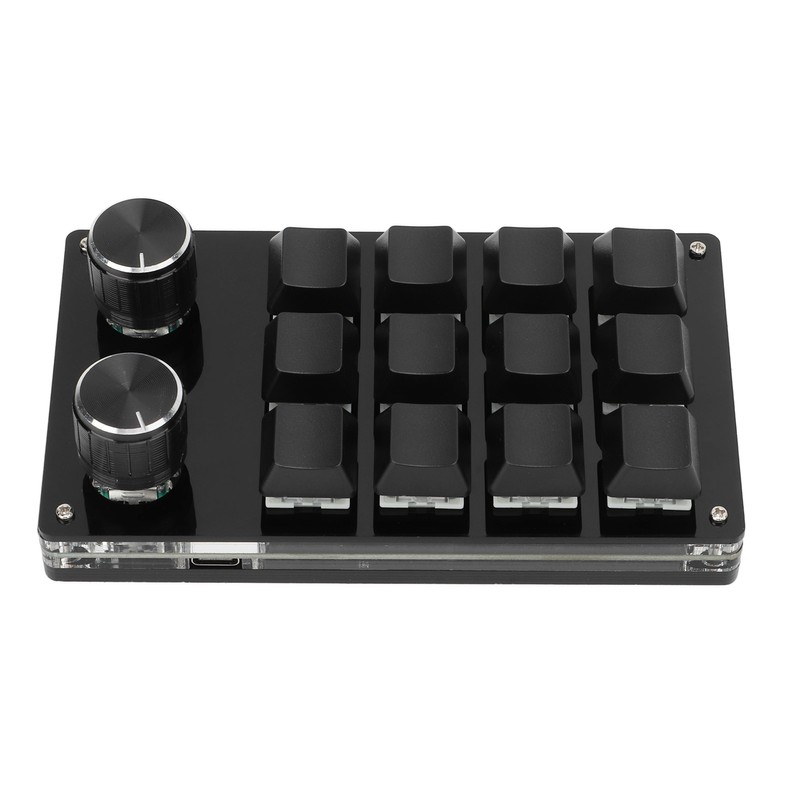 One Handed Macro Mechanical Keyboard 12 Key Multifunction DIY Programmable