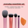 Real Techniques Juego de brochas de maquillaje con 2 licuadoras