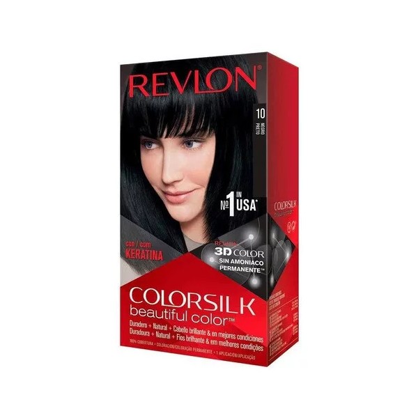 Revlon Kit Tintura Revlon  Colorsilk beautiful color™ tono 10 negro para cabello