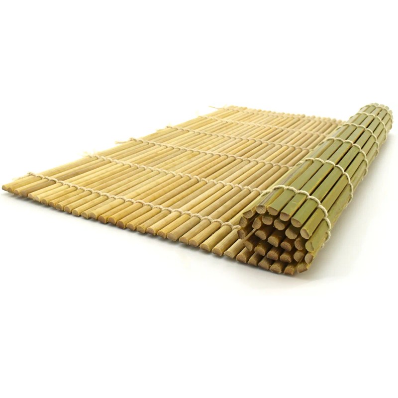 Tapete Para Sushi Bambu Natural Cocina 24 X 24 Cm
