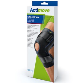 Actimove Knee Brace Wrap Around, Simple Hinges, Condyle Pads Medium Black