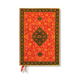 Paperblanks | 2026 Layla | Persian Poetry | 12-Month Planner | Midi | Day-at-a-Time | Elastic Band | 416 Pg | 80 GSM