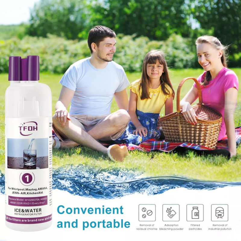 For W10295²370A EDR1²RXD1 Filter 1 9081 Refriger²ator Ice Replacement（3P