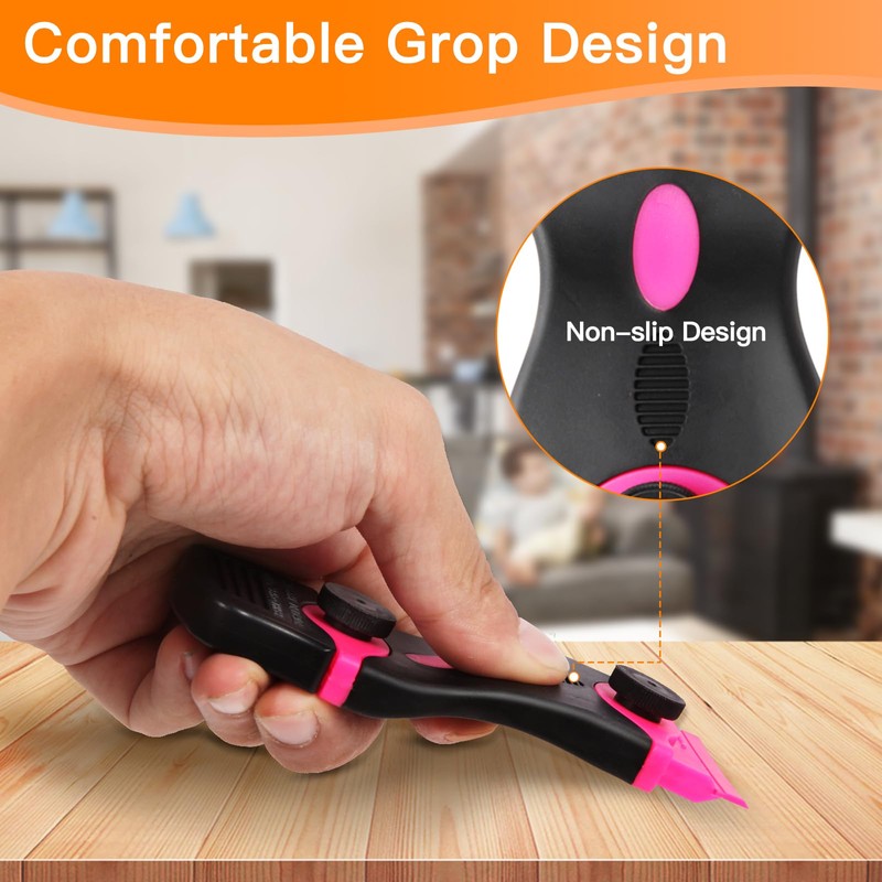 2PACK Razor Blade Scraper, 2-in-1 Scraper Tool with 20Pcs Plastic