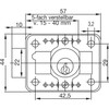 Burg Wächter MZ 23 Cylinder Cupboard Lock Z 2, 25