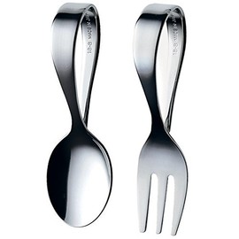 High Mulberry Metal Baby Spoon & Baby Fork