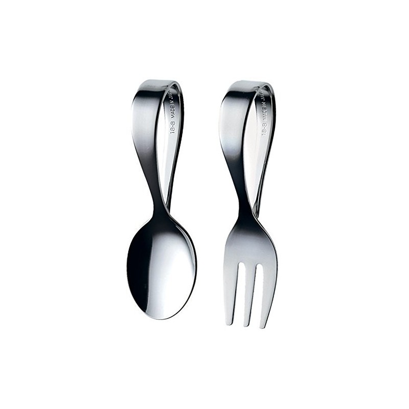 High Mulberry Metal Baby Spoon & Baby Fork