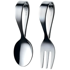 High Mulberry Metal Baby Spoon & Baby Fork