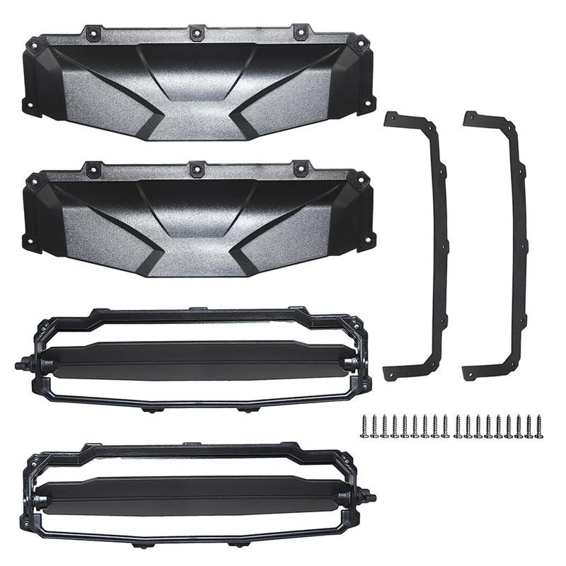 2PCS UTV Windshield Vent Self Install Kit for Hard Coated