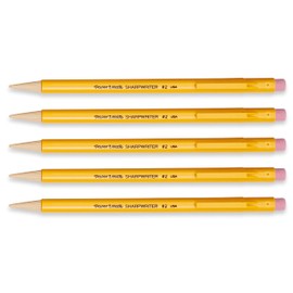 Papermate 3037631PP SharpWriter Mechanical Pencils, Twistable Tip, 0.7 Mm, Pack of 1 Blister, Total 5 Pencils