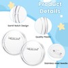 Pack of 30 Buttons Badges Make Yourself, Transparent Acrylic Button