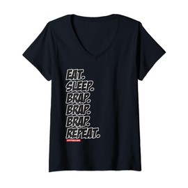 EatSleepBrapX3 RX8 RX7 Rotor V-Neck T-Shirt