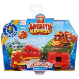 Mighty Express, Freight Nate Motorized Toy Train with Working Tool and Cargo Car, Kids Toys for Ages 3 and up,Multicolor