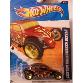 Hot Wheels Heat Fleet '11 9/10 Custom Volkswagen Beetle 99/244 Purple with Flames