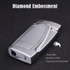 CIGARISM Double Torch Jet Flame Cigar Lighter W/Punch (Silver)