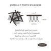 JIUSERLU 20 Pieces Wig Combs, 7-Teeth Wig Clips to Secure