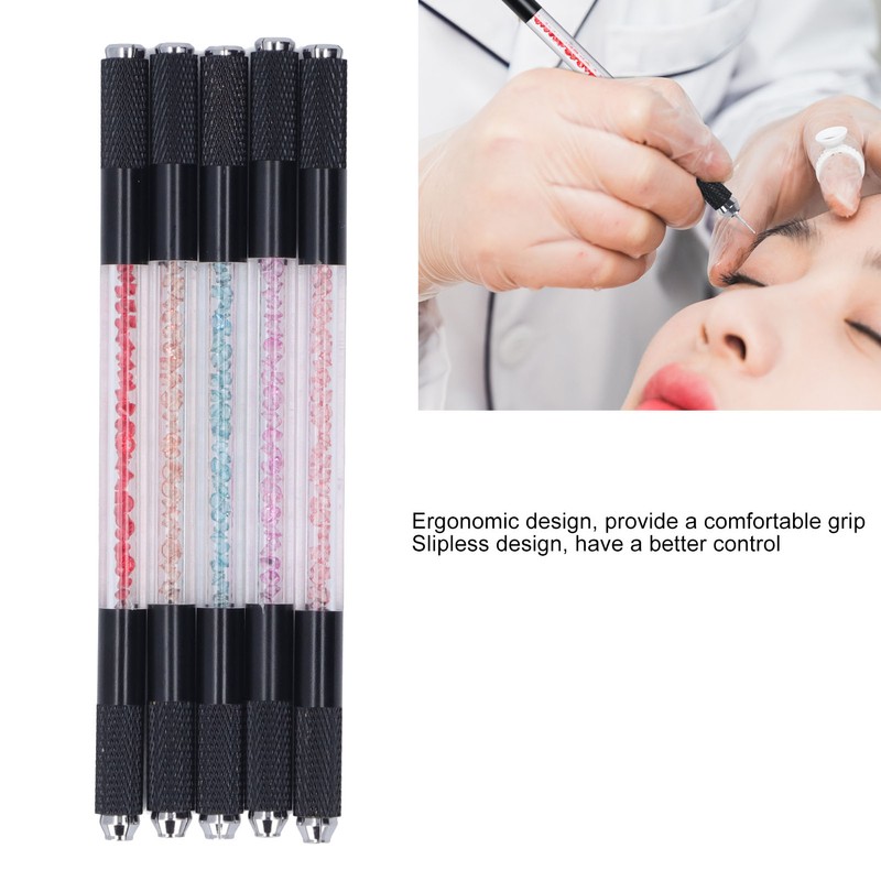 5pcs Microblading Hand Tools Professional Dual Head Manual Tattoo Pen