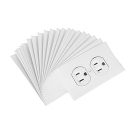 OSALADI Prank Kit 20pcs Fake Electrical Outlet Stickers Joke Sticker for Wall Power Socket Simulated Covers for Home