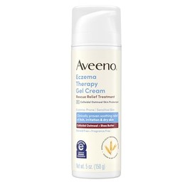 Aveeno Terapia para Eccema - Crema de gel para alivio de rescate con protector de piel de avena coloidal, alivia y enfría instantáneamente los brotes 