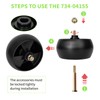UP2WIN Replacement 734-04155 Deck Wheels, Deck Gauge Wheels Compatible with