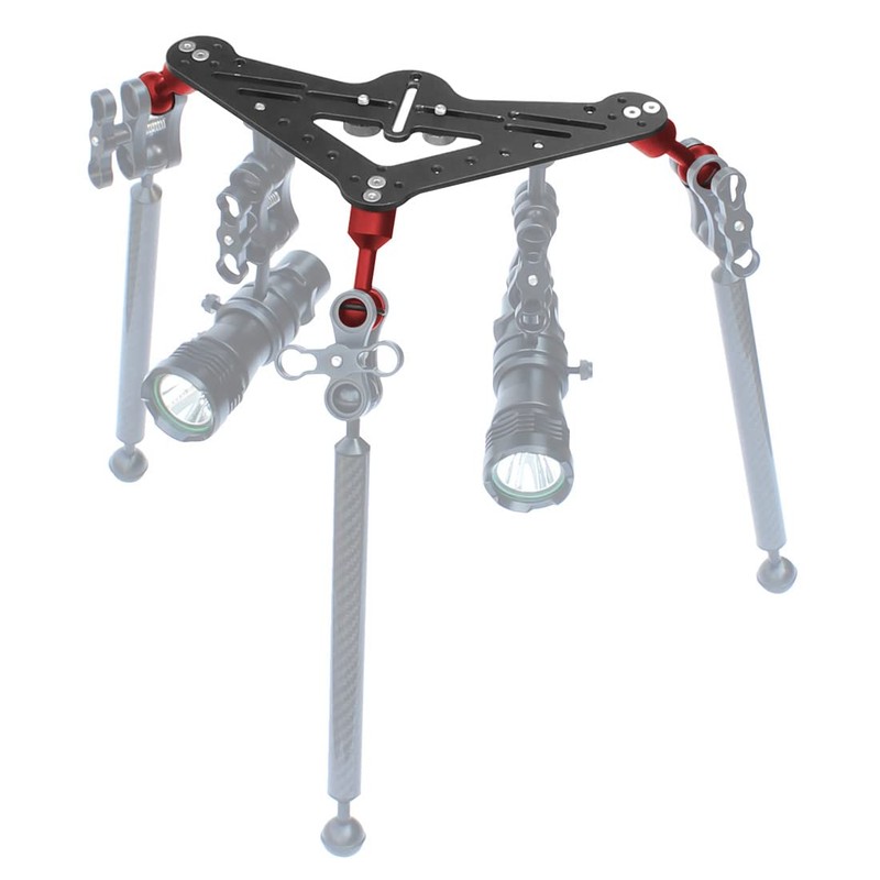 CS PRIORITY Underwater Photography Triangle Gimbal Tray Dual Handle Stabilizer