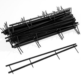 Marspark 50 Packs Binding Spines Reclosable 11'' Long 1.7" Depth 4 Pin Spines Binder Combs 150 Sheet Capacity Binding Strips, Black