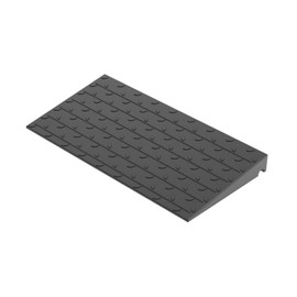VILMON Black Rubber Threshold Ramp – 1 to 4 Inch Rise Options, 3650 lbs Capacity, Non-Slip Extensible Door Ramp for Wheelchairs, Walkers, Scooters, Black Indoor Outdoor Entry Ramp (3 inch)