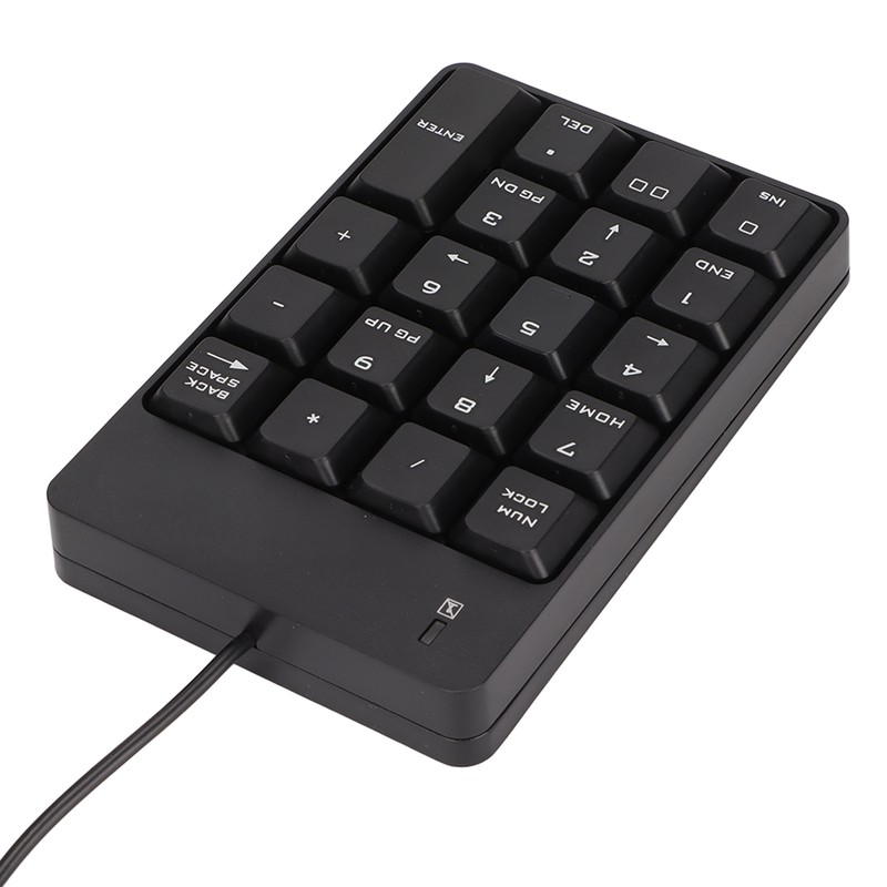 Number Pad Wired 19 Key USB Interface Drive Free Portable