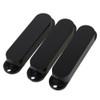 Yibuy 3pcs Plastic Single Coil Pickup Cover for Electric Guitar