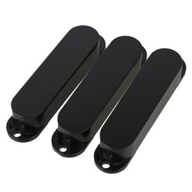 Yibuy 3pcs Plastic Single Coil Pickup Cover for Electric Guitar No Hole Closed Shell