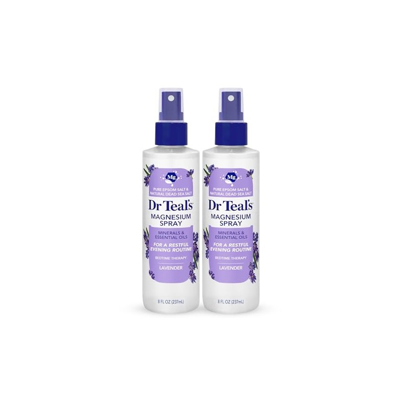 Dr Teal's Magnesium Lavender Spray with Natural Dead Sea Salt,