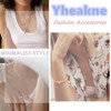 Yheakne Boho Butterfly Pendant Necklace Gold Herringbone Necklace Snake Chain