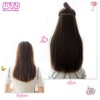 100cm Long Straight Synthetic Clip-In Hair Extensions – Heat Resistant