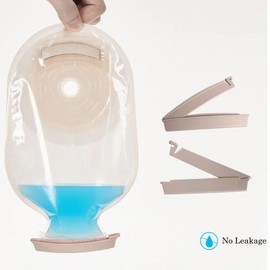 Ostomy Bag Clips 10 Pack - Secure & Leak-Proof Colostomy Clamps for Stoma Bags - Reusable Tail Closure for Ostomy Supplies Fits All Standard Drainable Pouches