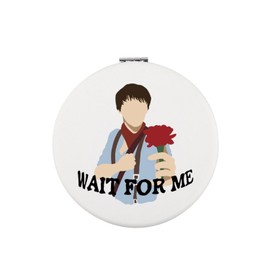 CMNIM Hadestown Inspired Compact Mirror Wait for Me Hadestown Gift for Women Orpheus Musical Lover Gift Theater Makeup Mirror (25528 Wait for Me)
