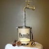 Decorative Metal and Plastic Faucet Fountain with Circulating Water, for