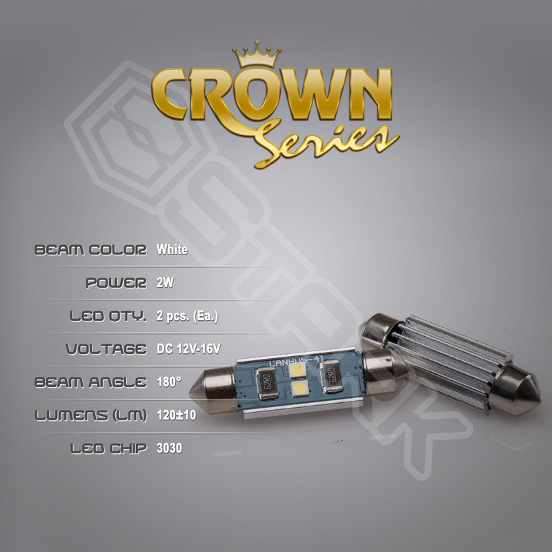 2x 2W Kit 120 lm - LED Bulbs - Crown